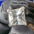 British vintage jewelry cubic zirconia 9ct gold ring